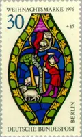 Marie window in the Gothic choir of the Church of our Lady of