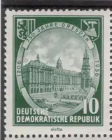 Dresden City Hall , w. DDR & posthorn