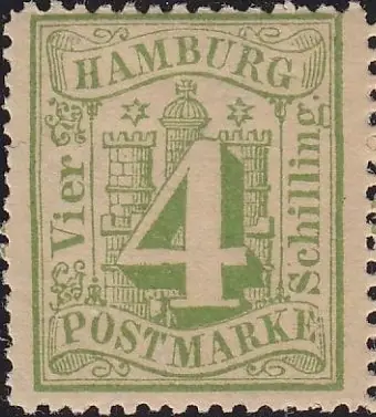 numeral on arms of Hamburg