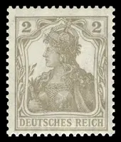 Germania – 2 Pfennig, Unshaded Background