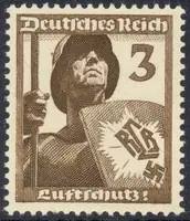 Shield holder with badge of the Air-raid Protection Association