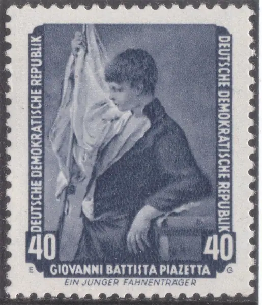 Ein Junger Fahnenträger, by Giovanni Battista Piazetta