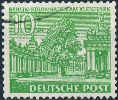 Colonnade at the Kleistpark Schöneberg, w. DEUTSCHE POST