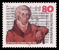 Carl Maria von Weber & musical score