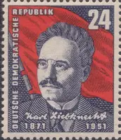Karl Liebknecht & red flag