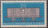 Railway postal car , w. quatrefoil & DDR