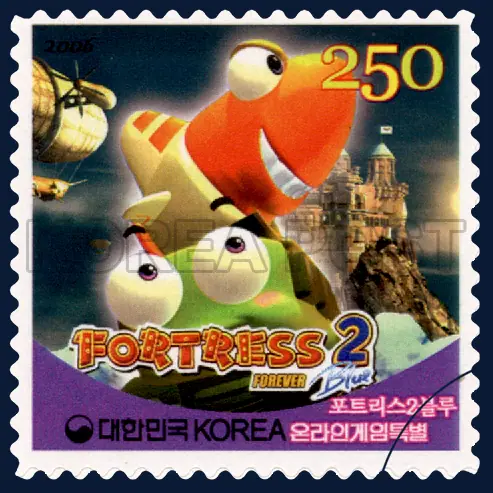 Fortress2 Blue Single stamp