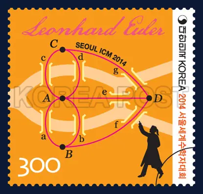 Euler's graph Single stamp