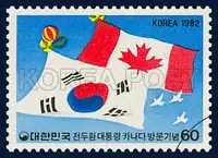 Head of State and Flags of Both Countries