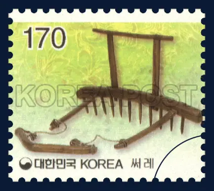 Traditional Korean farming equipment : Sseore Single stamp