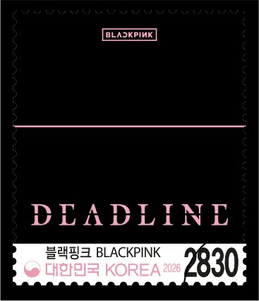 BLACKPINK album artwork Single stamp