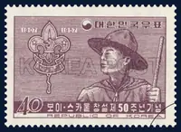 The Daehan Boy Scouts logo and members