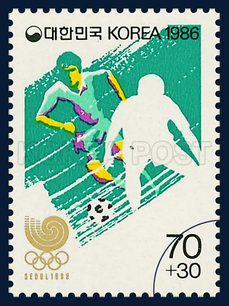 Football Single stamp