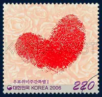 Heart-shaped fingerprints