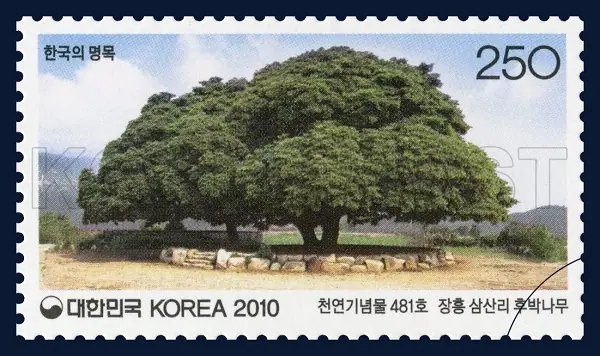 Natural Monument No. 481, Jangheung Samsan-ri Machilus Single stamp