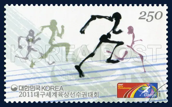 running Single stamp