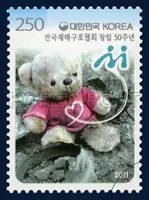 Teddy bear at the disaster site