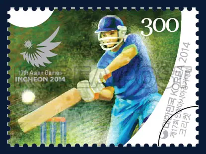 cricket Single stamp