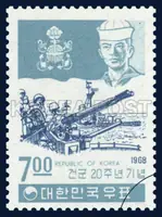 The anavy mark, soldiers and scene of battle