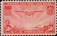 China Clipper over Pacific Ocean