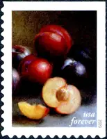 Fruits and vegetables - Red and black plums