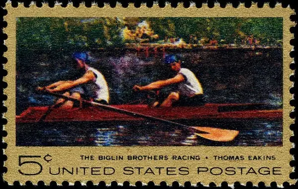 The Biglin Brothers Racing Sculing on Schuykill River