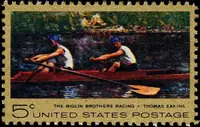 The Biglin Brothers Racing Sculing on Schuykill River