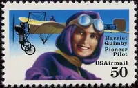 Harriet Quimby & Bleriot plane