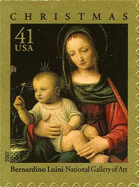 Christmas: The Madonna of the Carnation by BernardinoLuini