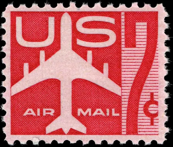 Silhouette of jet airliner