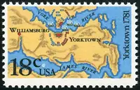 Battle of Yorktown map