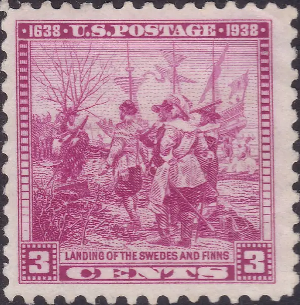 Landing of the First Swedes & Finns in America by Stanle