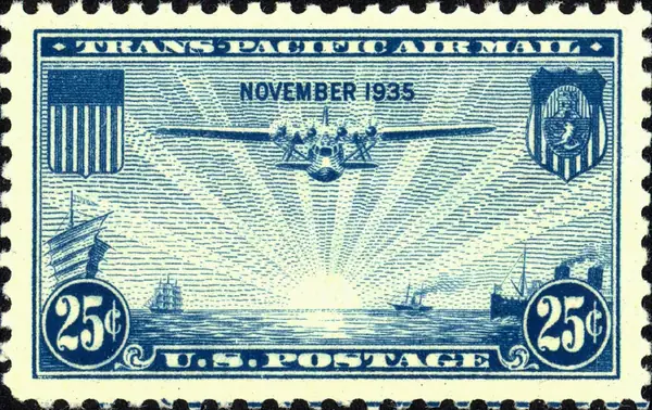 China Clipper over Pacific Ocean