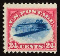 Curtiss Jenny , v. center inverted