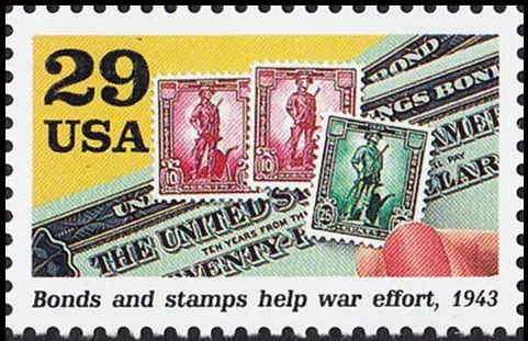 Nos WS7 WS8 savings bonds Bonds & stamps help war eff