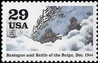 Bastogne and Battle of the Bulge, Dec. 1944 - soldiers in snow