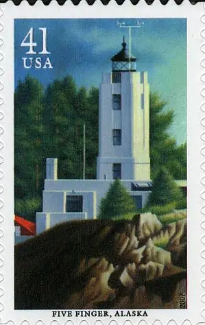 Pacific Lighthouses - Five Finger, Alaska
