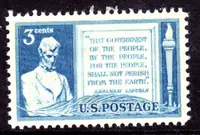 Abraham Lincoln & Quotation from Gettysburg Address