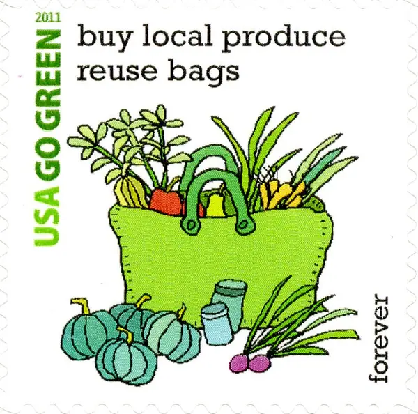 Go Green - Buy Local Produce, Reuse Bags