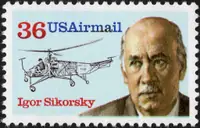 Igor Sikorsky & VS300 helicopter