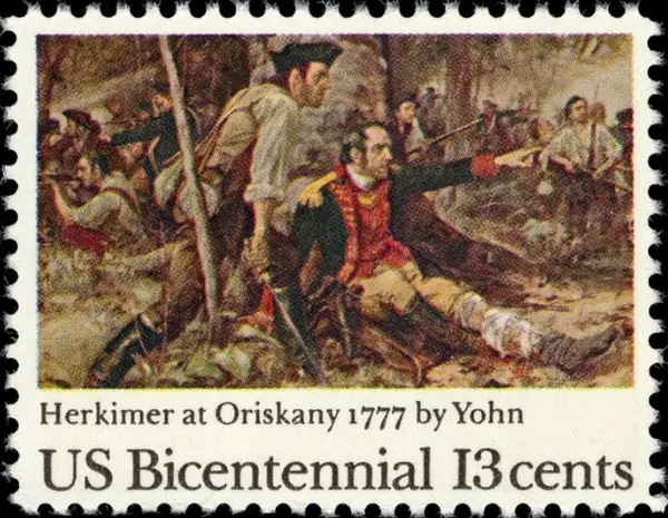 Herkimer at Oriskany by Frederick Yohn