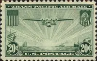 China Clipper over Pacific Ocean
