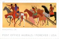 Post Office Murals - Anadarko, OK