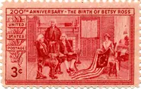 Betsy Ross Showing Flag to Washington Robert Morris Georg