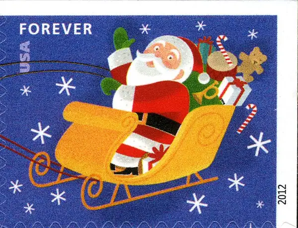 Santa and sleigh