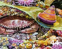 Nature of America - Kelp Forest - Pacific Rock Crab & Jeweled Top Snail