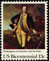 Washington Nassau Hall Hessian Prisoners & 13-star flag